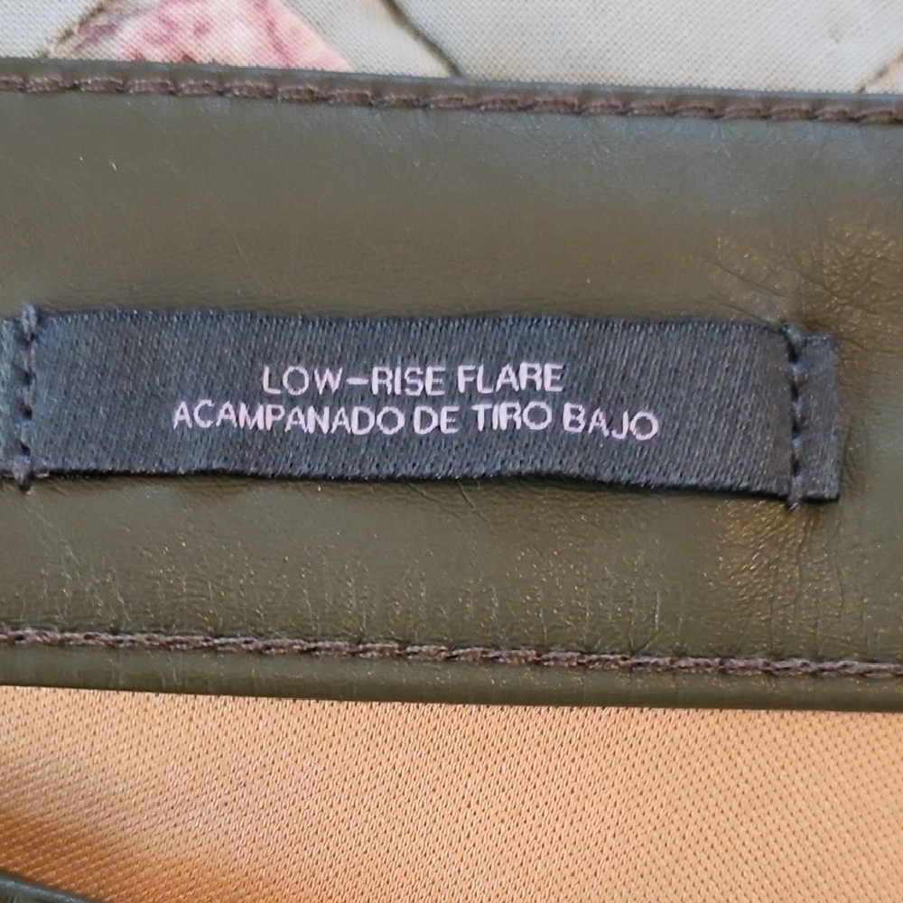Wild Fable Olive Green Faux Leather Bootcut - Size 12 - Picture 9 of 12